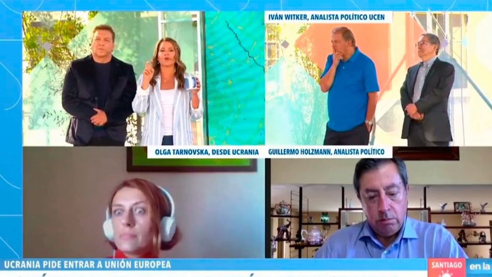 VIDEO| Olga Tarinovska, ucraniana en zona de conflicto, frena en seco a analistas chilenos