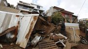 Población Manuel Bustos, Viña del Mar, región de Valparaíso. El temporal arrasó con varias viviendas.&nbsp;