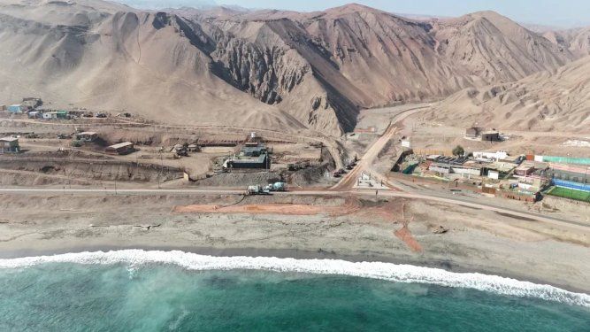 Vertimiento de Escondida en Antofagasta.&nbsp;