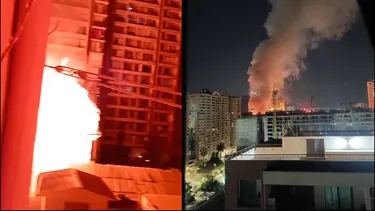 Edificio en San Pablo con Teatinos es destruido por incendio: Hay cortes de tránsito por peligro de derrumbe