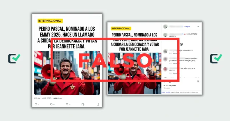 no hay registros de que pedro pascal haya hecho un llamado a votar por jeannette jara en las elecciones presidenciales de este ano.webp