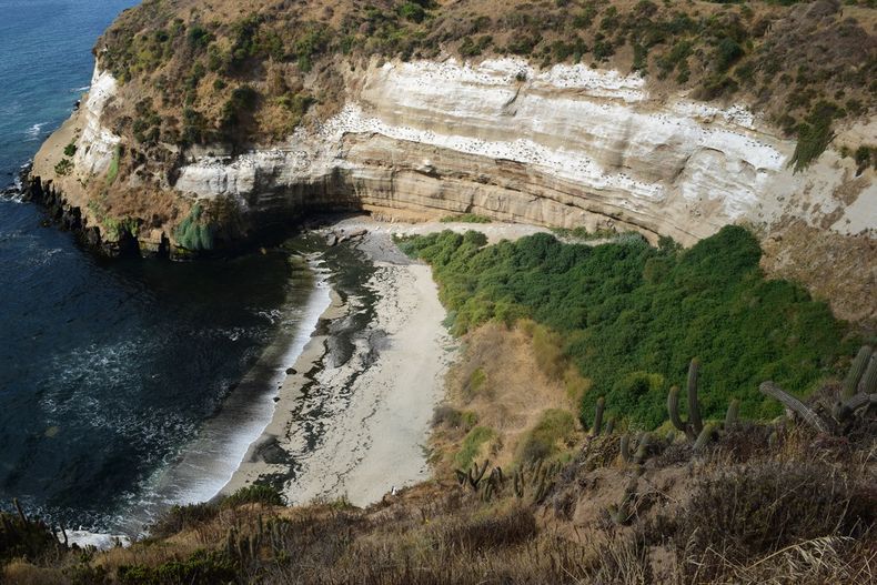 Acantilados de Quirilluca en Puchuncaví. Foto: Ricardo Quero, Salvemos Quirilluca.