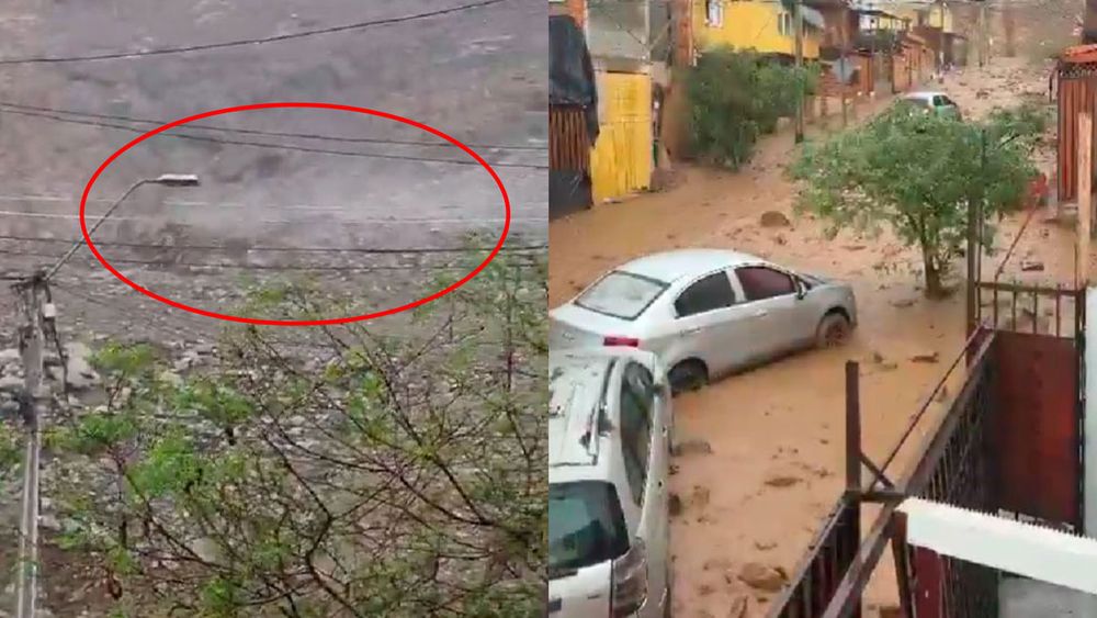Aluvión arrasa con sector de Tocopilla - Captura de video