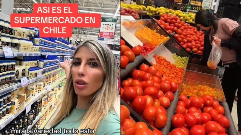 tiktoker argentina en supermercado de Chile.jpg.jpeg