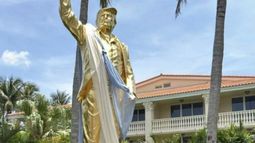 Estatua de Donald Trump / @prensagrafica Estatua de Donald Trump / @prensagrafica