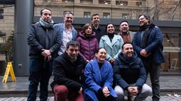 Alcaldes de oposición de la Región Metropolitana realizan un punto de prensa - Agencia Uno