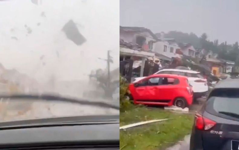 lluvias y vientos provocan destrucción en Malasia - Captura de video