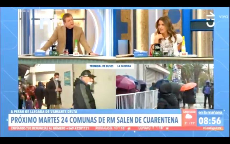 Duro cruce en Contigo en la manana.jpg