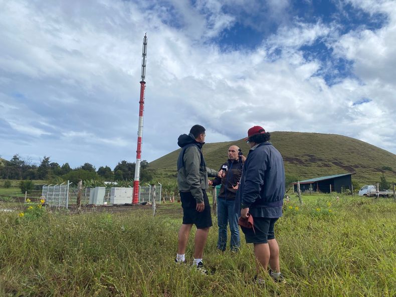 Instalación de antenas genera conflicto en Rapa Nui.&nbsp;