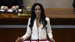 Paulina Nuñez presidenta del senado, durante la presentación de la Cuenta Pública del Congreso Nacional - Agencia Uno