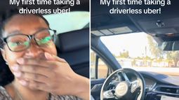 VIDEO| Mujer toma Uber sin conductor: Y maneja mejor que muchos