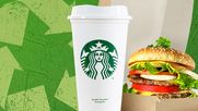 como burger king y starbucks aplican en sus tiendas la ley de plasticos de un solo uso