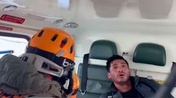 Arriesgado rescate en el Cajón del Maipo - Captura de video