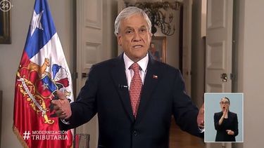 Piñera anuncia Reforma Tributaria con régimen especial para Pymes e integración del sistema