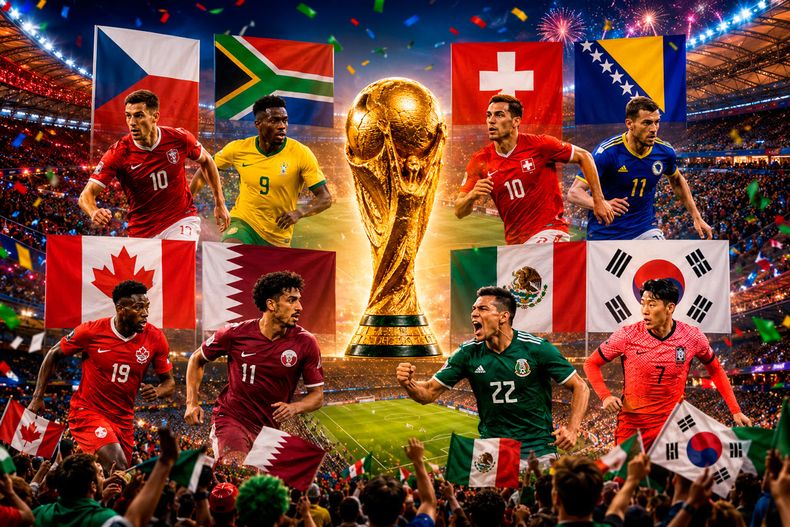 Partidos de hoy jueves 18 de junio en la Copa Mundial 2026 de la FIFA - Imagen creada por IA