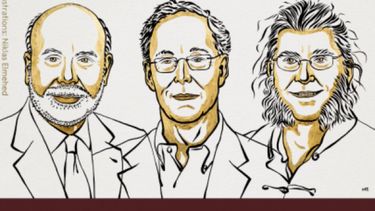 Nobel de Economía a la investigación de los bancos y las crisis financieras