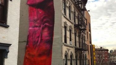Felices fiestas: Un pene gigante que sorprendió a los vecinos de Nueva York en Nochebuena
