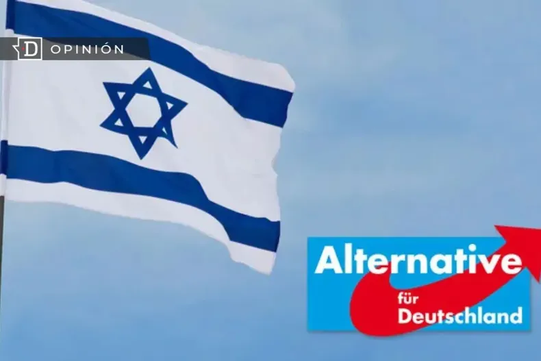 10952 bandera de israel junto a un logo del partido aleman afd.webp