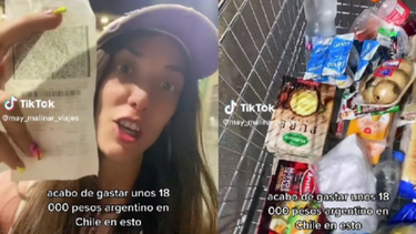 VIDEO| Argentina se sorprende por elevados precios de Chile: Comida para 3 días, y nada rico
