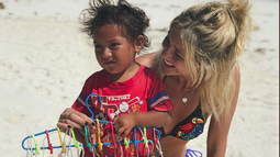 Modelo argentina es criticada tras subir una foto junto a un niño trabajador a su Instagram