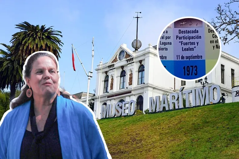 accion judicial contra maya fernandez por exhibicion de museo maritimo que  enaltece  rol de marina en golpe del 73.webp